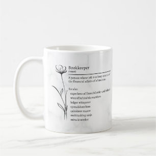 Caneca De Café Bookkeeper Definition Funny Sinônimos Mug