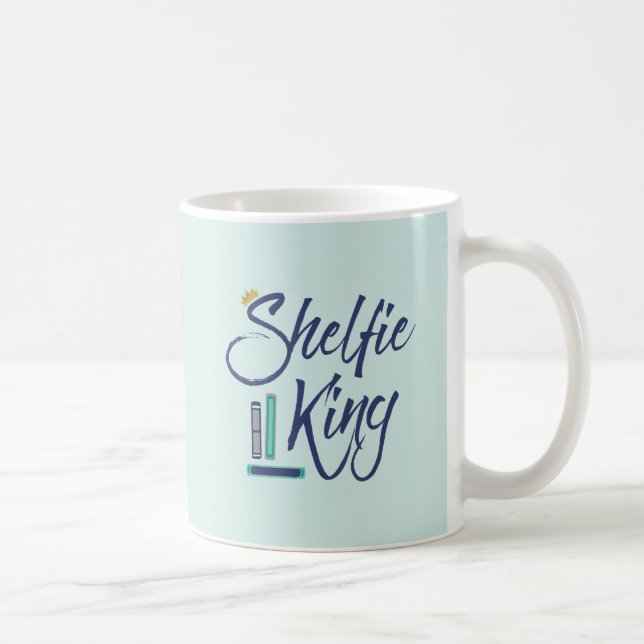 Caneca De Café Booklover Shelfie King (Direita)