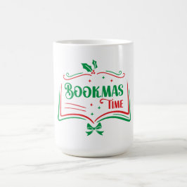 Caneca De Café Bookmas Time Reading Book Lover Holiday Print Appa