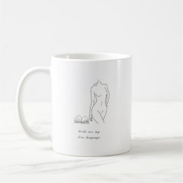 Caneca De Café Books Are My Love Language | Mug for Book Lover