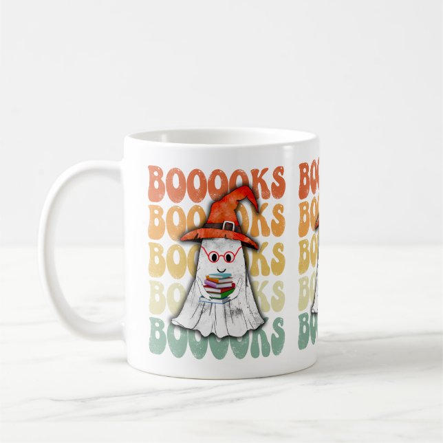 Caneca De Café Books Halloween (Esquerda)