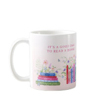 Books Shelf Empilhado Floral de Flor Selvagem no B