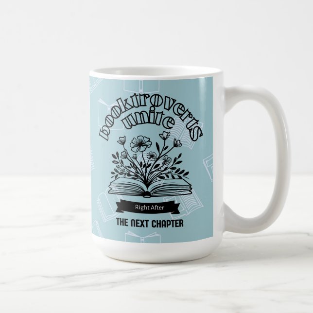 Caneca De Café "Booktroverts Unite" (Direita)