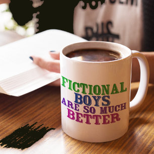 Caneca De Café Bookworm Engraçado Os Meninos Ficcionais São Mui