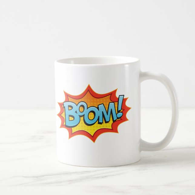 Caneca De Café Boom de banda desenhada! (Direita)