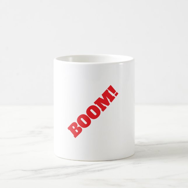 Caneca De Café BOOM Professional elegant modern minimalist plain (Centro)