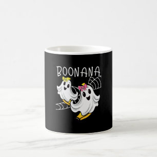 Caneca De Café Boonana Fantasma Banana Bonito Halloween