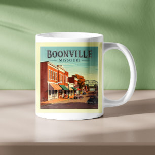 Caneca De Café Boonville Missouri Antiga