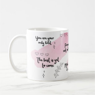 Caneca De Café Boost Rosa Mug Positivo