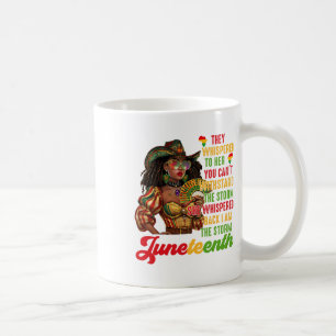 Caneca De Café Boots On The Ground Black Power Cowgirl Juneteten