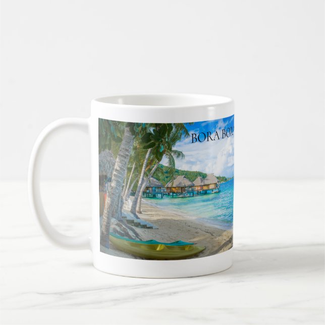 Caneca De Café Bora Bora Bangalôs de Praia Oceano (Esquerda)