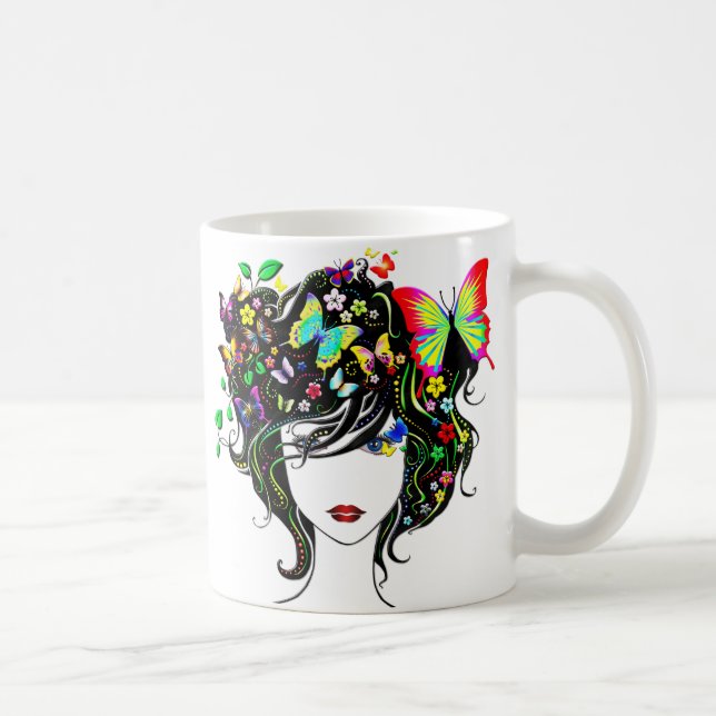 Caneca De Café Borboleta 1A Mug (Direita)