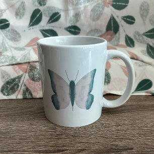 Caneca De Café Borboleta Abstrata