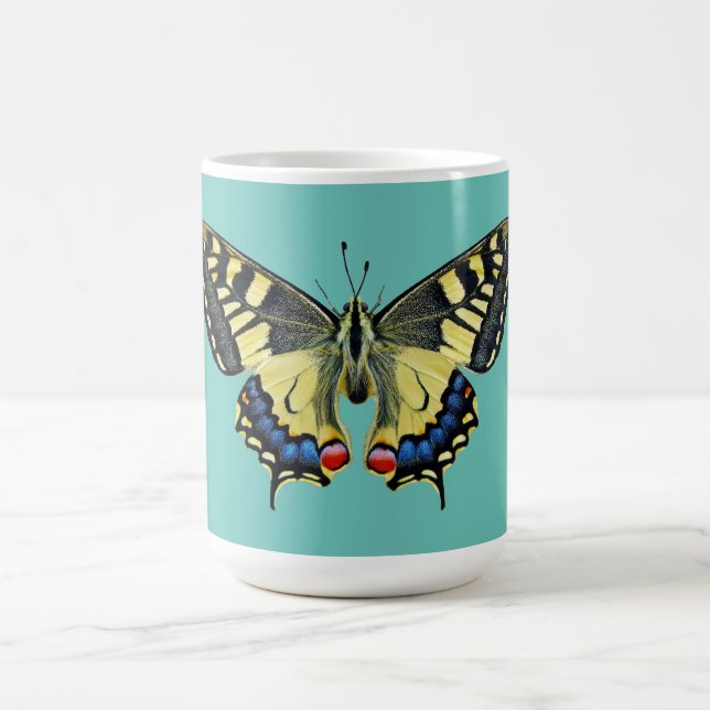 Caneca De Café Borboleta amarela e preta (Centro)