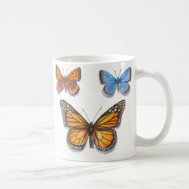 Caneca De Café Borboleta & amigos de monarca (Direita)