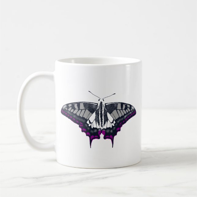 Caneca De Café Borboleta Analítica (Esquerda)
