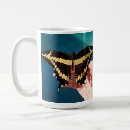 Caneca De Café Borboleta Anormal Amarelo Gigante