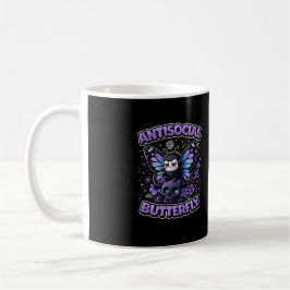 Caneca De Café Borboleta Antissocial
