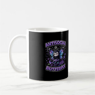 Caneca De Café Borboleta Antissocial