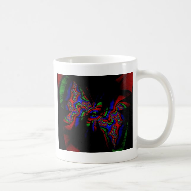 Caneca De Café borboleta arco-íris (Direita)
