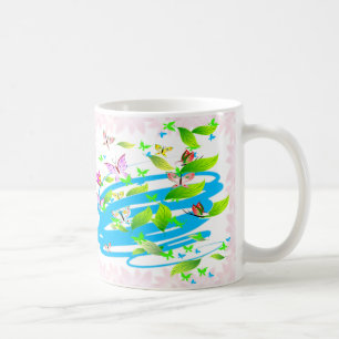 Caneca De Café Borboleta Arte 12 Mug