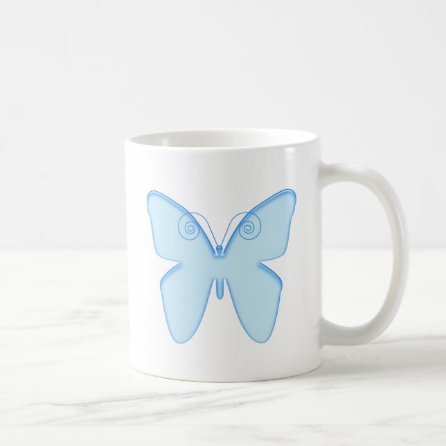 Caneca De Café Borboleta azul (Direita)
