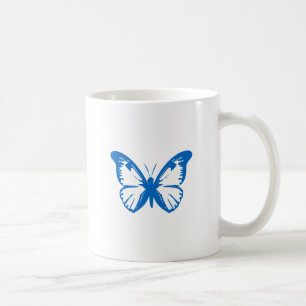 Caneca De Café Borboleta Azul