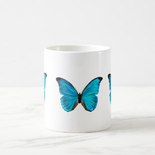 Caneca De Café borboleta azul