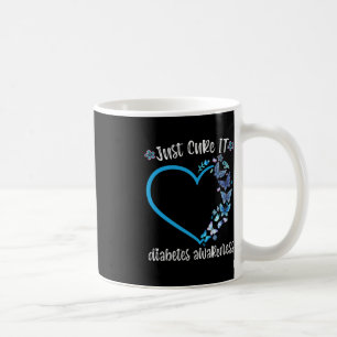 Caneca De Café Borboleta Azul Apenas Curta A Guerra do Diabetes d