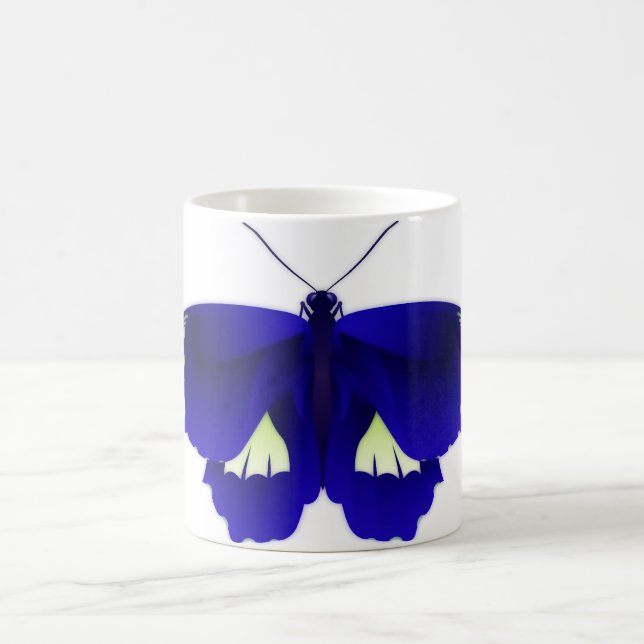 Caneca De Café Borboleta Azul Art 3 (Centro)