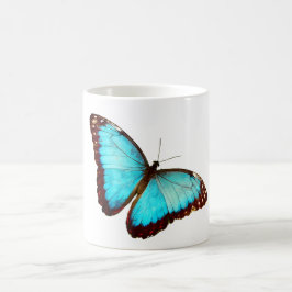 Caneca De Café Borboleta Azul Morpho