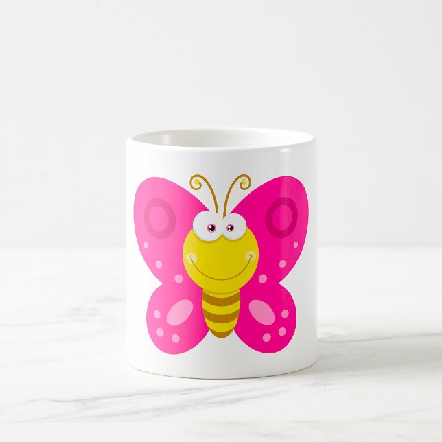 Caneca De Café Borboleta-branca (Criador carregado)