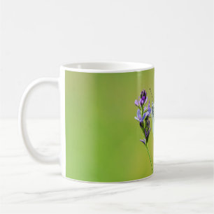 Caneca De Café Borboleta Branca Verde-de-Olho