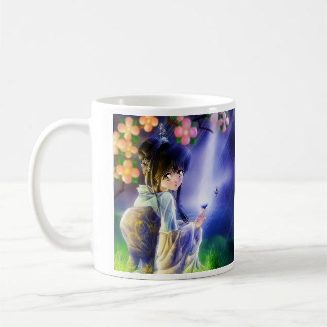 Caneca De Café Borboleta, copo da borboleta (Esquerda)