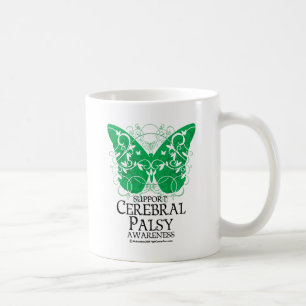 Caneca De Café Borboleta da paralisia cerebral