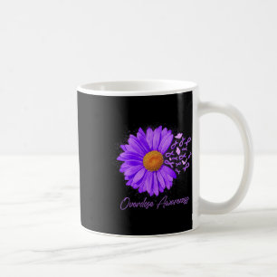 Caneca De Café Borboleta Daisy Borboleta Púrpura Friso Sensibiliz
