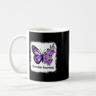 Caneca De Café Borboleta Daisy Descolorida Fita Roxa Overdose Aw