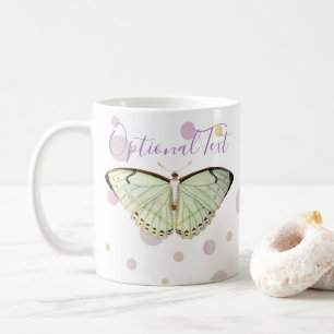 Caneca De Café Borboleta de Beleza Verde Mint