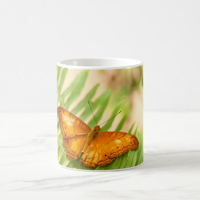 Caneca De Café Borboleta de cruzador laranja (Centro)