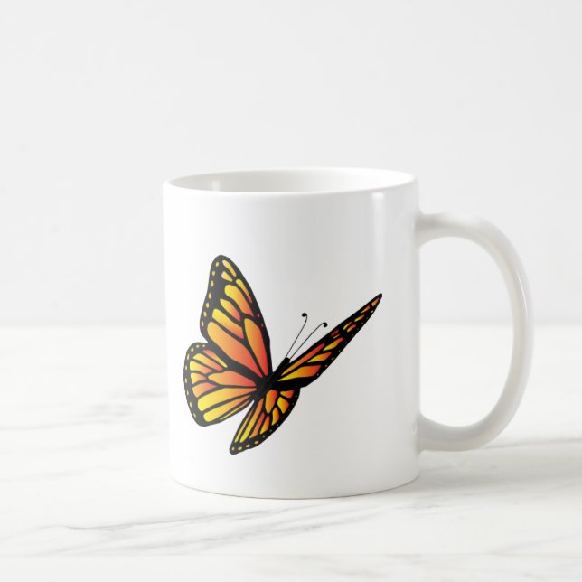 Caneca De Café Borboleta de monarca (Direita)