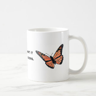 Caneca De Café Borboleta de monarca com Milkweed
