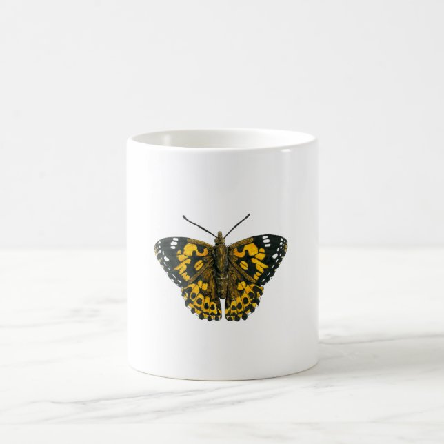 Caneca De Café Borboleta-de-senhora pintada (Centro)