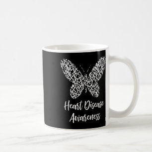 Caneca De Café Borboleta de Sensibilização para Doenças Cardíacas