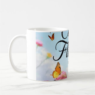 Caneca De Café Borboleta de Voos Legais