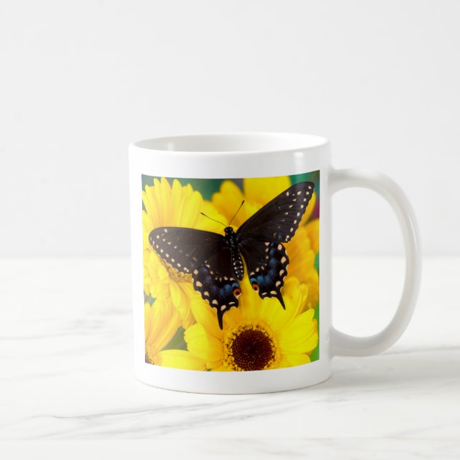 Caneca De Café Borboleta-do-mato-preto (Direita)