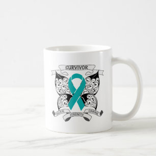 Caneca De Café Borboleta do sobrevivente de Gravis da miastenia