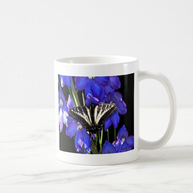 Caneca De Café Borboleta-do-vento em Delfinírios (Direita)