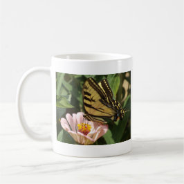 Caneca De Café Borboleta e Flor