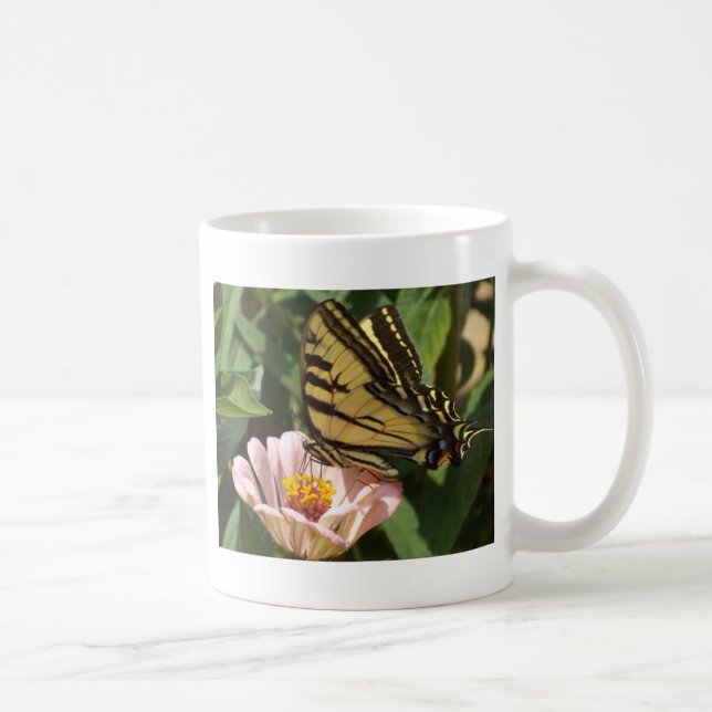 Caneca De Café Borboleta e Flor (Direita)