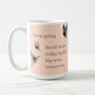Caneca de Café Borboleta em Duas Cores